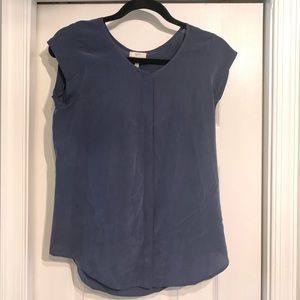 Joie Blue Silk Blouse